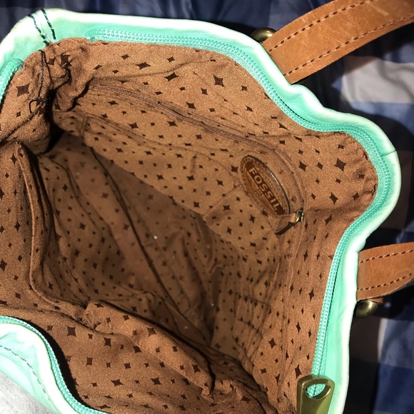 Mint Green Large Fossil Tote - Picture 6 of 6